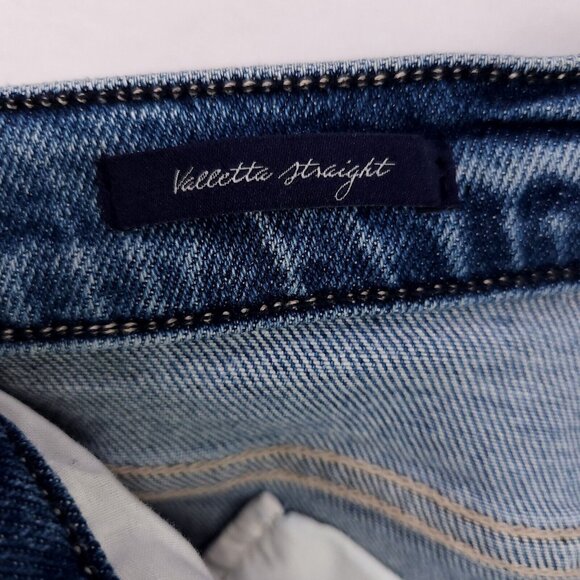 Anthropologie McGuire Jeans Valletta Straight Fringe Cropped Denim Size 25 - Picture 12 of 16